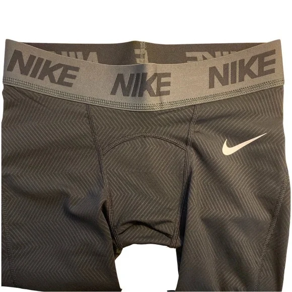 NWT Nike Men’s Dri-Fit Training Tights Black & Gray Size Small - Picture 2 of 8